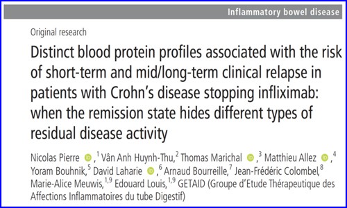 文獻解讀 |Olink 血漿蛋白組助力 Infliximab 單抗治療克羅恩疾病停藥后復發(fā)風險評估